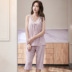 2020 Summer Slim không tay Shorts Set Loose kích thước lớn Hè Vest Home Mang Mordale Pyjama phụ nữ 