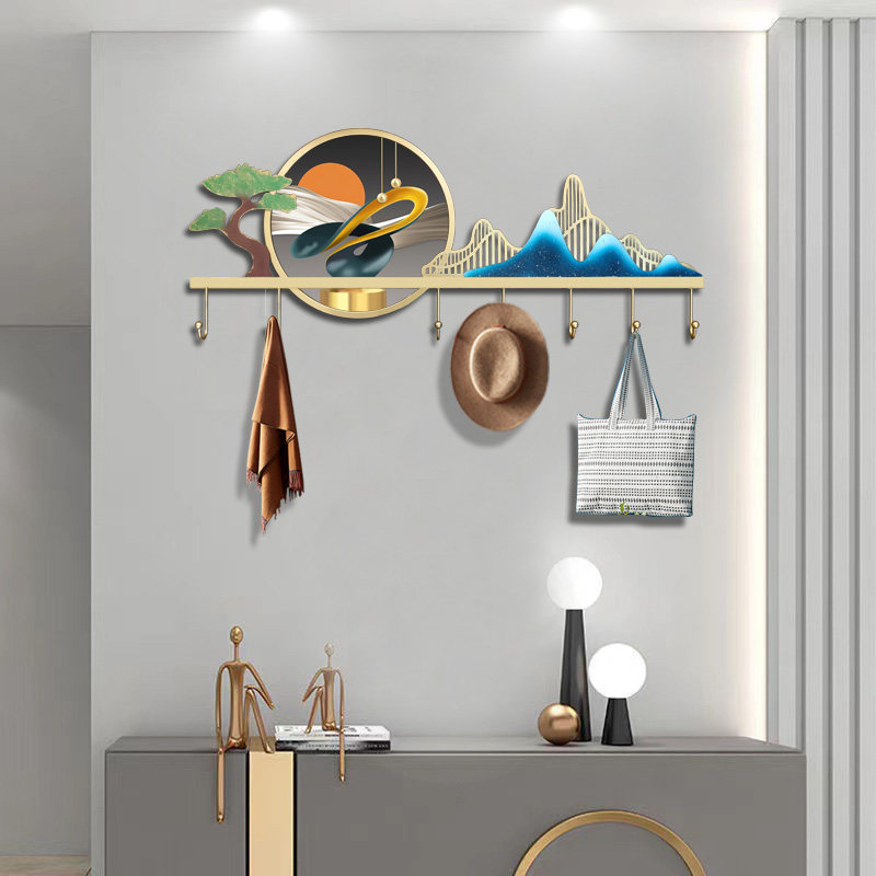 Creative household coat hook hanger clothes hanger entry door porch clothes hang modern personality coat hook fashion decorative hook