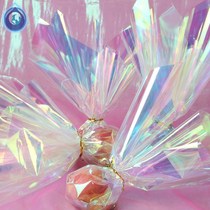 Thousand paper crane color sugar paper transparent color paper candy laser wrapping paper cellophane baking colorful handmade