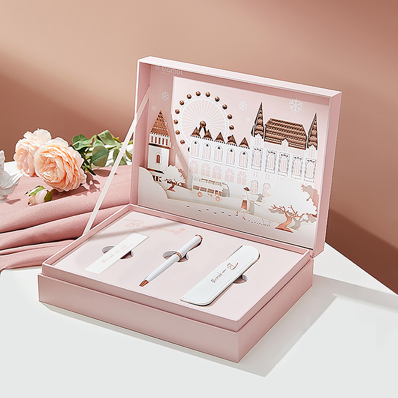 (Runaway Princess) tramol jewelry pen signature pen Ladies business high-end exquisite high-value office signature neutral pen gift box set gift gift metal engravable logo customization