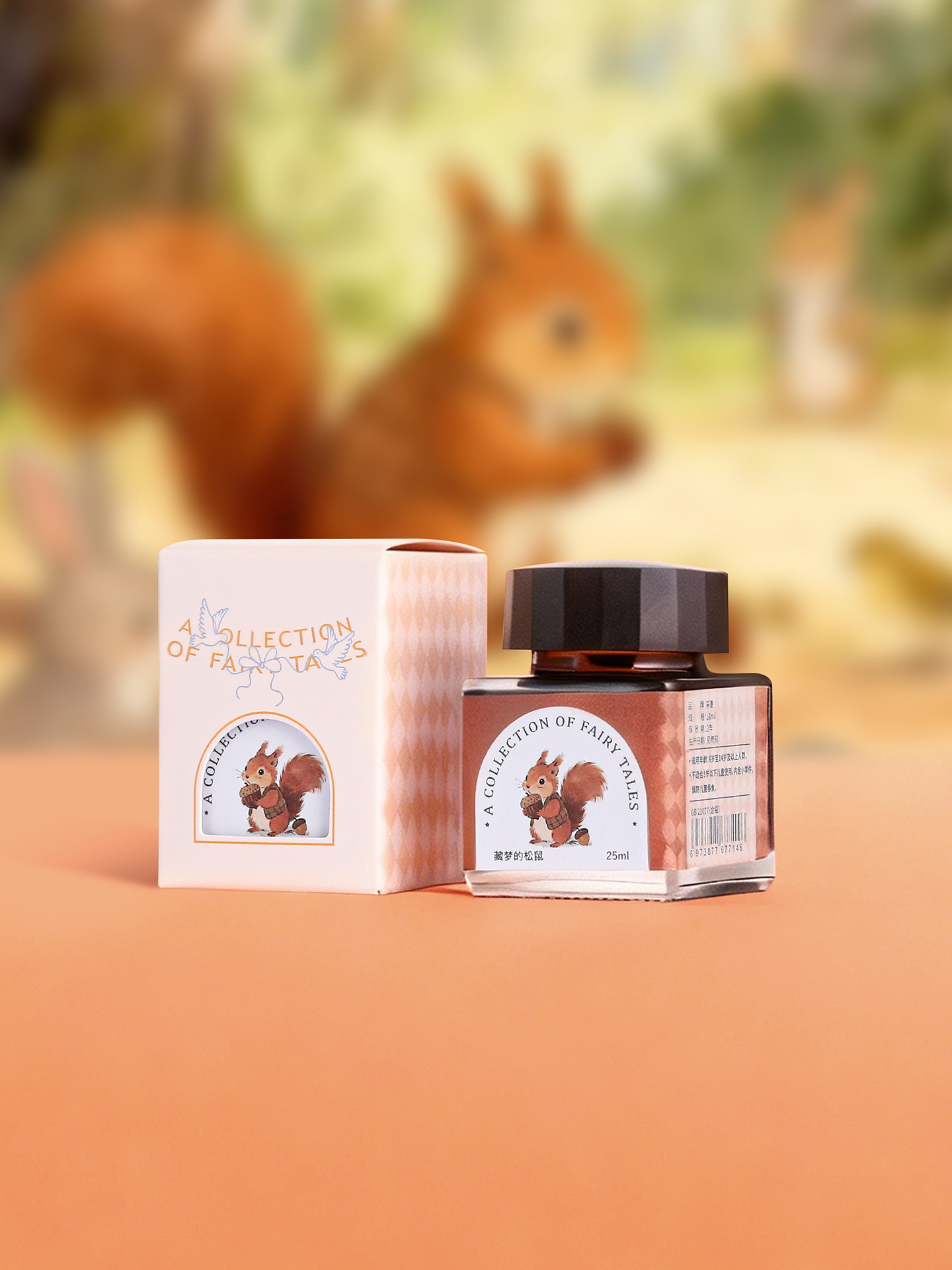 [Special Non-Carbon Color Ink for Fountain Pens]Tramol Fairy Tale Collection Fountain Pen Non-Carbon Color Ink for Students to Practice Calligraphy, Dip Pen, Journaling, Comics, Watercolor Paint, Color Ink That Does Not Clog the Pen, 25ml