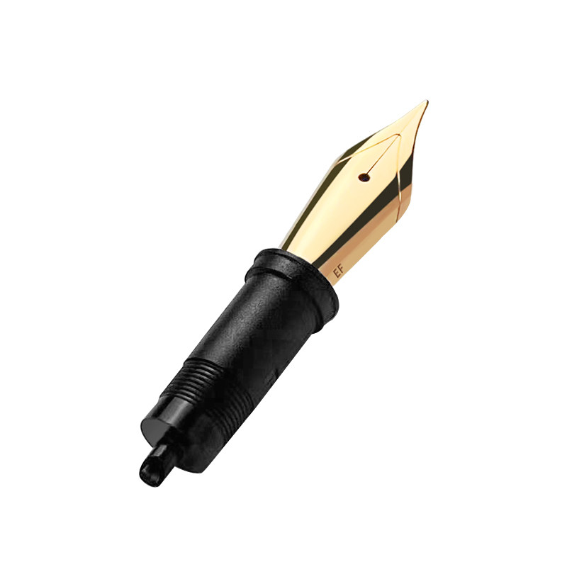 [German No. 6 Nib] Tramol Hard Rubber Fountain Pen, Milk Coffee Color Fountain Pen, Special Pen Holder with Integrated German Imported No. 6 Gold and Silver Nib Accessories