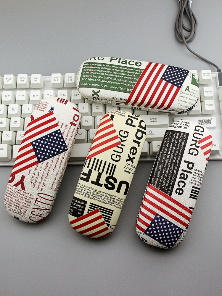 Myopia glasses box British style color simple fashion eye box Creative storage box Korean small fresh ins