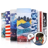 Дорожный спортивный шарф-платок, комплект, шарф, тонкая ветрозащитная удерживающая тепло маска, защита от солнца, с защитой шеи