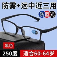 Черная рама [против Fog-Far, Средний и Блинечный свет 250 градусов] Рекомендуется для 60-64 лет