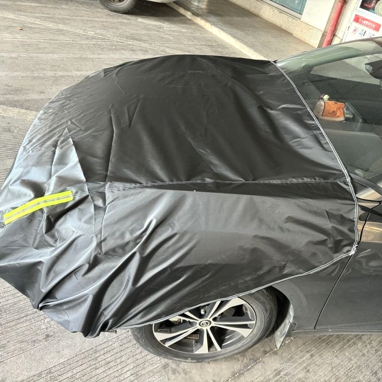 Car Half Cover, Hood Protector, Front Rain and Sun Protection Cover, Car Front Windshield Cover, Leaf, Bird Droppings, and Cat Climbing Prevention