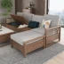 Nhà mới toàn bộ căn nhà Trung Quốc phòng khách phòng ngủ bộ đồ nội thất kết hợp Bắc Âu gỗ rắn sofa bàn cà phê TV tủ bàn ăn giường - Bộ đồ nội thất