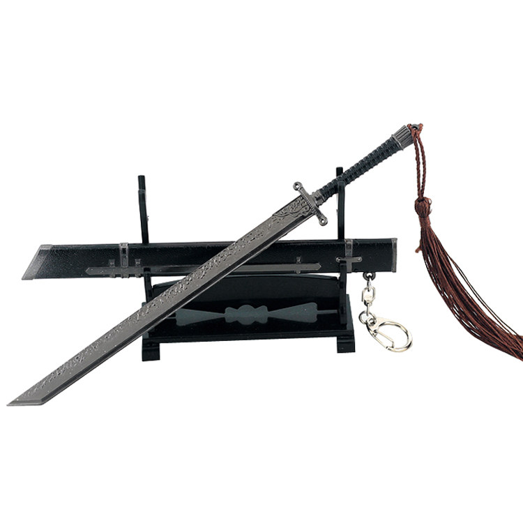 雪山飞狐胡斐冷月宝刀22CM金属神兵到货！胡一刀同款刀真的能砍西瓜？_