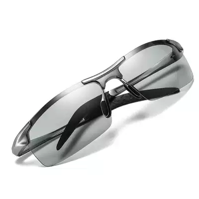 Manlupu new aluminum magnesium sunglasses men's sunglasses high-definition polarized driving driving driver night vision glasses tide