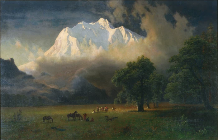 Albert Biеrt Biert Biert Bierstadt Реалистичная пейзажная масляная живопись материалы