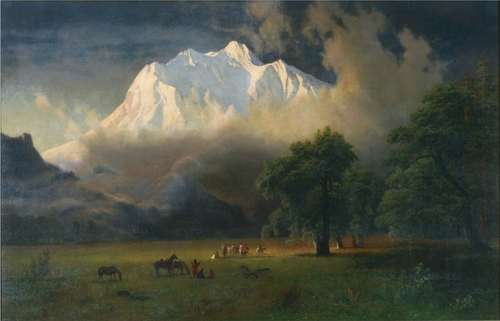 Albert Biert Biert Biert Biert Bierstadt Реалистичные ландшафтные масляные материалы.