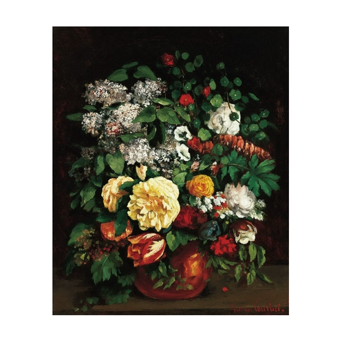 Франция Гюстав Курб Электронный начинается ландшафтный масляный материал пикселей