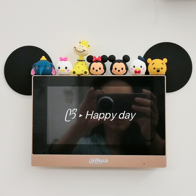 Mickey Mouse Entrance Door Video Intercom Decoration Intercom Phone Switch Living Room Computer Screen Monitor Small Ornament