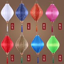 Vietnamese Diamond Cloth Lantern Middle Autumn Yuanxiao Lantern Decorations Outdoor Waterproof Hanging Decoration Chinese Wedding Wedding Wedding Celebration and Scenery Prop Light