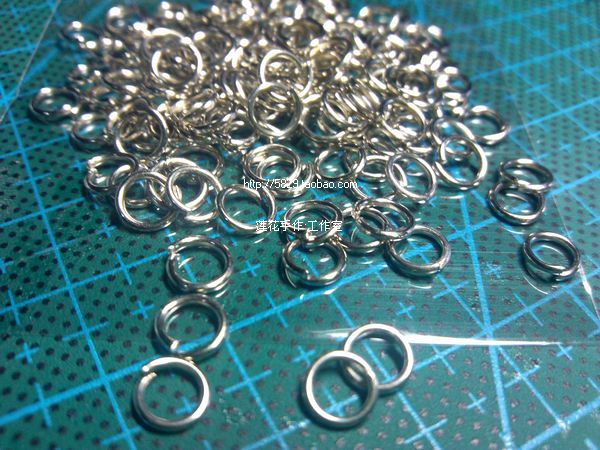 Iron ring Eight word buttons ultra-connection accessories rubber seals DIY materials original handmade items