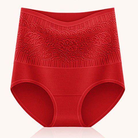 High waist corset panties middle-aged lady close belly, stomach, buttocks, sexy cotton crotch, antibacterial, breathable, large size