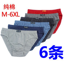 Middle-high waist underpants mens triangular pants pure cotton breathable shorts head loose Gats up overweight aged fattening trends