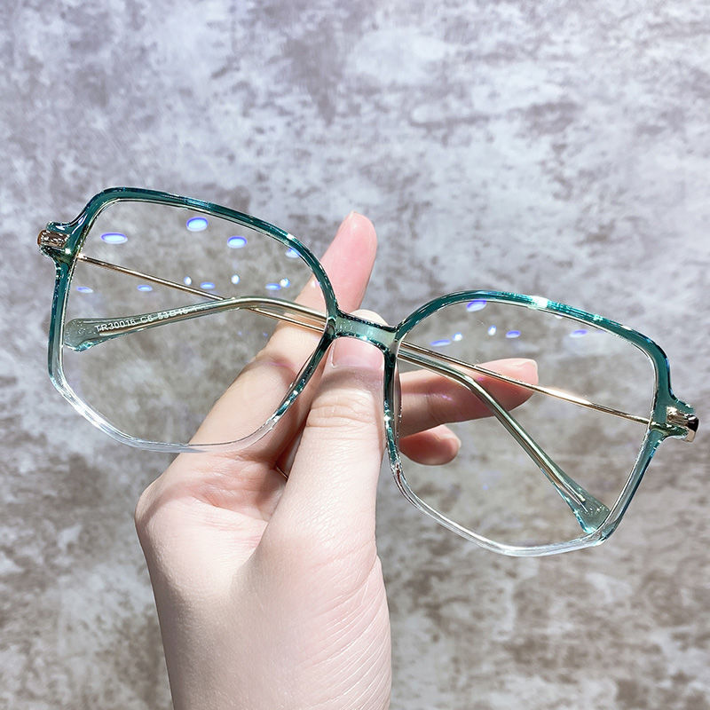 Old flower glasses upscale women's fashion ultra light anti-blue radiation near and near-use large frame in old age anti-fatigue old mirror