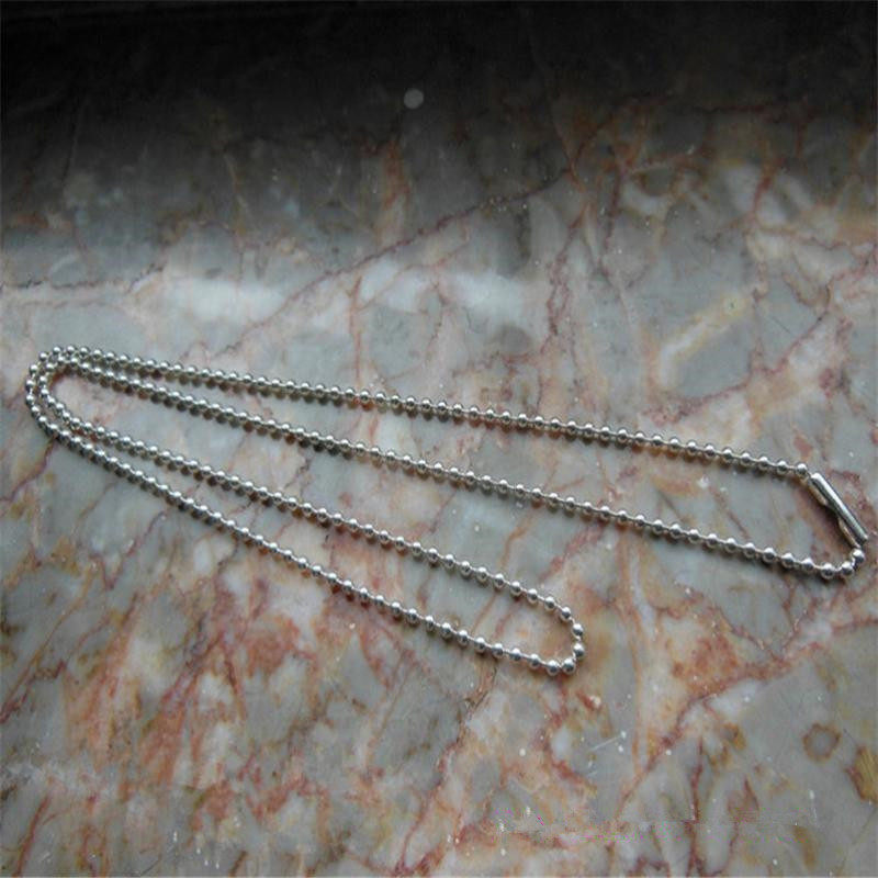 Chaopai Ke Lu Men and Women CHgd925 Sterling Silver Ball Chain Bead Chain Clavicle Necklace Couple Neck Sweater