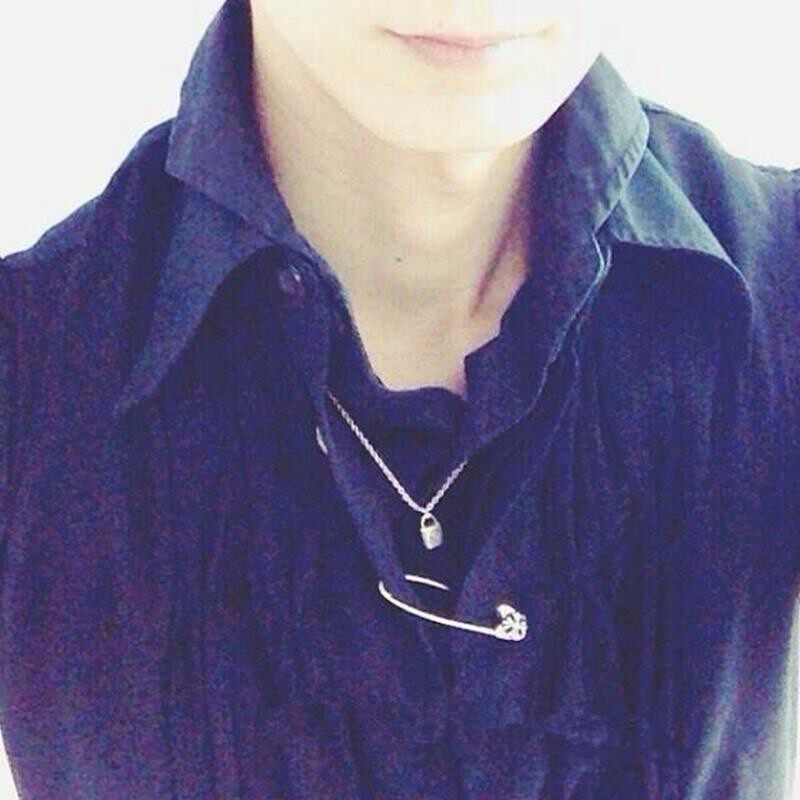 Cro Tide brand palace 925 sterling silver cross brooch pin earrings pin earrings ring Lu Han same style