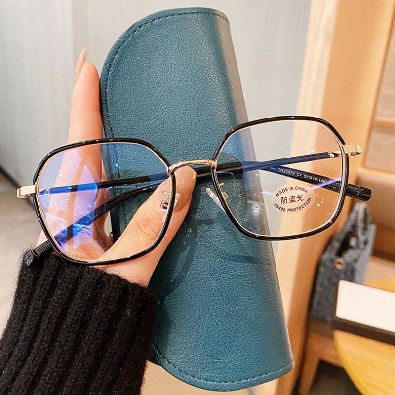 Can be equipped with power myopia glasses Female face small eyeglass frame Men's online glasses myopia glasses large face round face