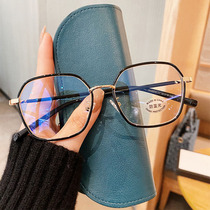 Can be equipped with degree Myopia Glasses Lady face small eye frames Mens online matching glasses Myopia Glasses Big Face Round Face