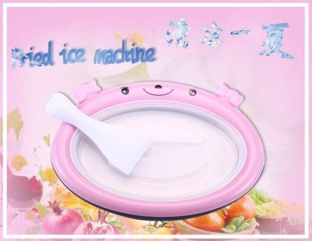 Máy làm sữa chua chiên nhỏ hộ gia đình nhỏ trẻ em máy làm kem khay đá sao chép máy chiên đá bằng tay miễn phí học sinh cắm - Sản xuất sữa chua máy làm sữa chua green