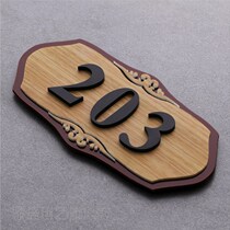 Acrylic room Hotel hotel box private room Three-dimensional door number Household unit floor card customization
