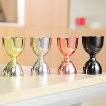 Lion Sheng 304 stainless steel measuring cup ounce cup double-headed measuring cup bartending tool special measuring wine device thickened cup