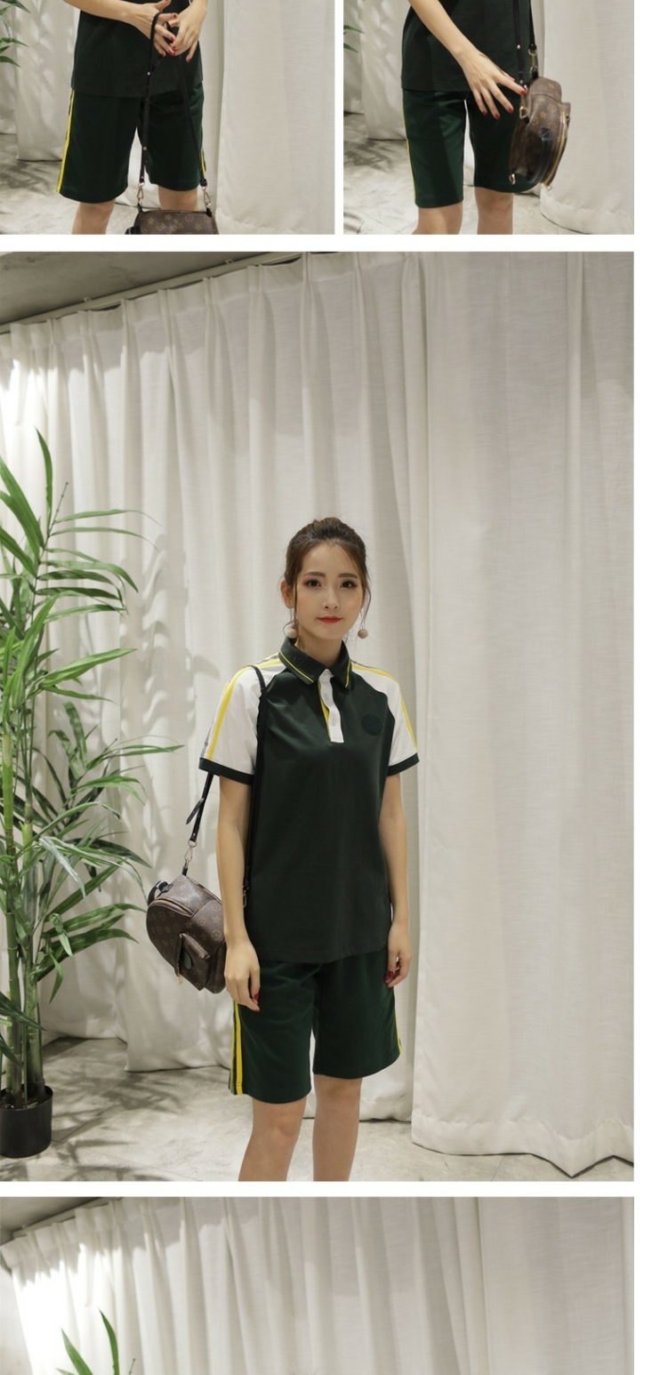 Đồng phục trường trung học Đông Quan thành phố thống nhất trường trung học quần short tay ngắn 20161718 cotton cao cấp mùa hè T - Đồng phục trường học / tùy chỉnh thực hiện shop quần áo trẻ em đẹp