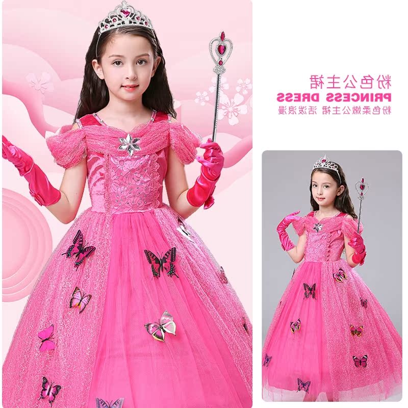 Halloween trẻ em cô gái trang phục Cô bé Lọ Lem Bạch Tuyết chiếc váy cô gái Elo Sleeping Beauty Công chúa ăn mặc trang phục.