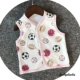 Áo khoác vest trẻ em mùa xuân và mùa thu cotton tinh khiết phần mỏng hai lớp áo vest sơ sinh bé trai và bé gái áo khoác vest cardigan - Áo ghi lê