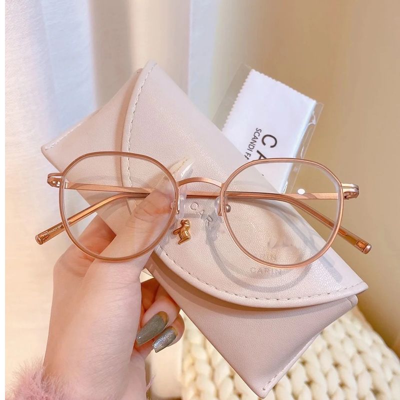 Anti-blue light anti-radiation myopia eye frame female fatigue protection eye equipped with degree Han version Chaochio slim male ultralight