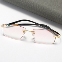 Pure titanium glasses frame myopia ultra-light mens models with a degree of big face and small face can wear elastic non-clamping super-elastic glasses