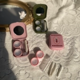 Брендовые невидимые ретро очки, портативная коробка для хранения, простой и элегантный дизайн