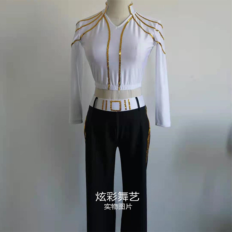 Child cheerleader cheerleader to serve long sleeve dance cheerleading boys' games for men and women