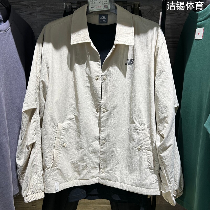 New Balance/Nb2026 Autumn Sports Casual Woven Windproof Lapel Jacket Cardigan Mj62O8Y2