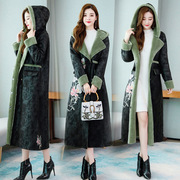 2019 mới mùa đông lông một mảnh phụ nữ áo khoác thời trang ấm áp khí cashmere dài lỏng lẻo over-the-đầu gối áo khoác