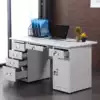 Jiangsu, Zhejiang and Shanghai staff steel desk Office home with lock metal computer desk Finance room Supervisor work desk