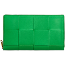 Chinese Valentines Day gift] BOTTEGA VENETA Womens wraparound zipper wallet BV wallet card holder