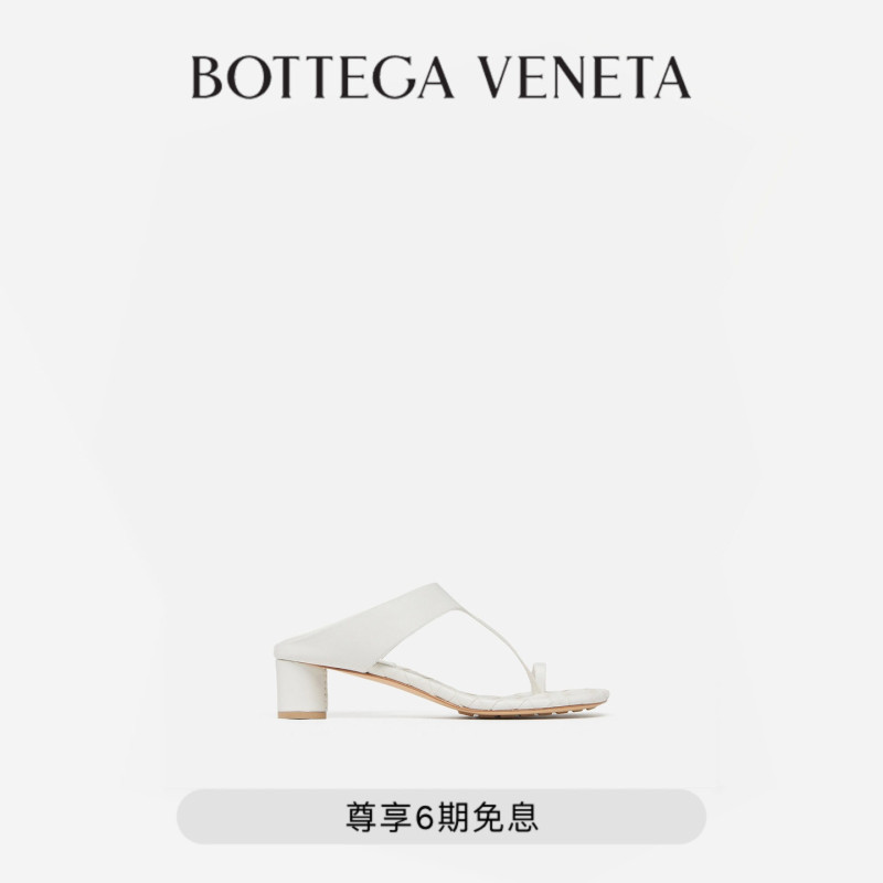 [Gift] Bv Bottega Veneta New Autumn Collection Women's Livia Thong Sandals Bv Women's Shoes Sandals High-Heeled Sandals