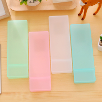 Small Lingering PP translucent plastic pen box fashion Jane about Xiaoqing New stationery box raw stationery creative lead pencil case