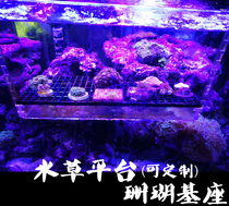 Coral broken bracket aquatic grass cultivation platform planting platform acrylic aerial water grass breeding box combination short support