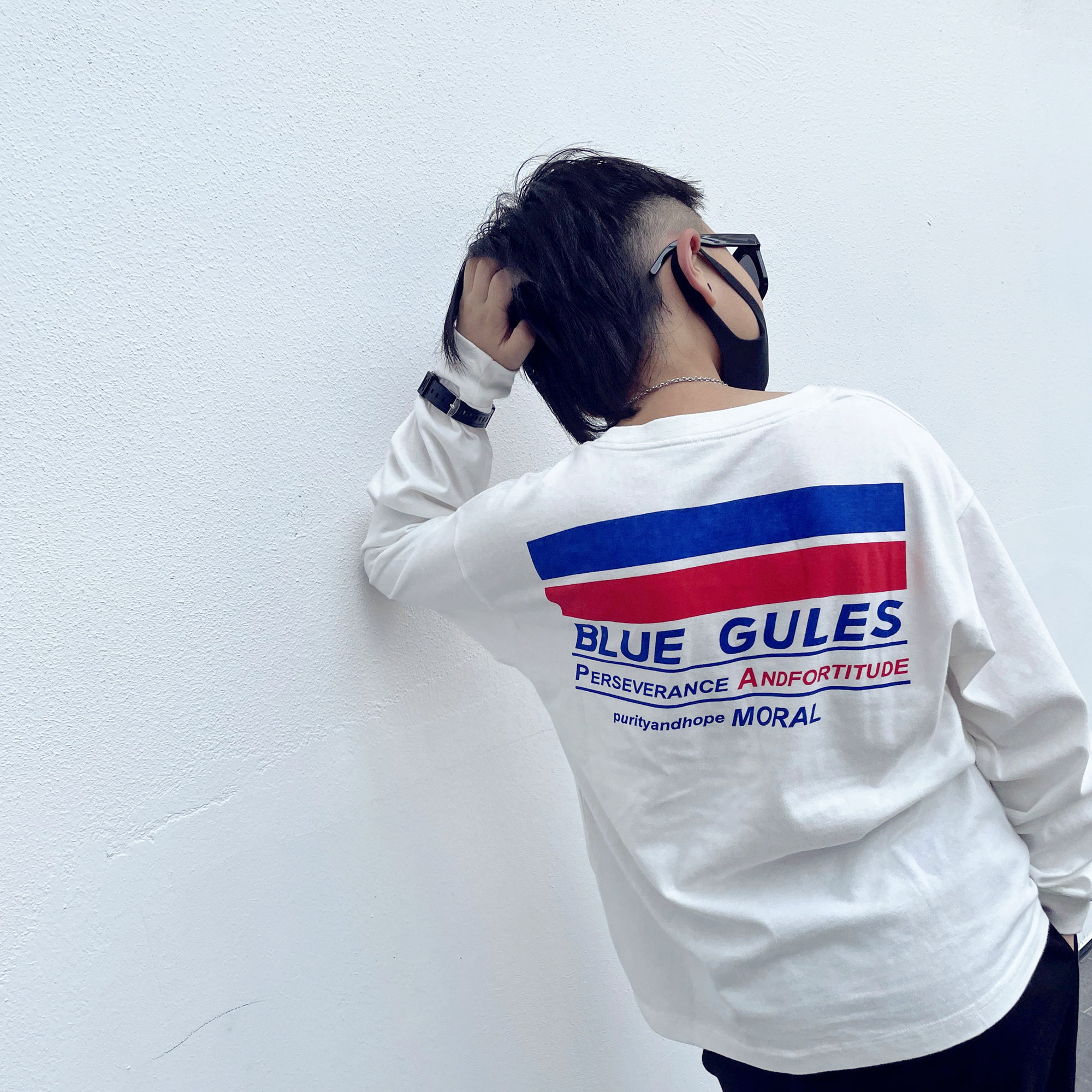 Boys' long-sleeved T-shirt autumn new children's cotton inner clothes middle-aged children's foreign style tops hip-hop baby tide