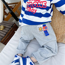 South Korean childrens clothing spring new childrens pants CUHK childrens close-up sports pants boys school pants foreign air long pants relaxation