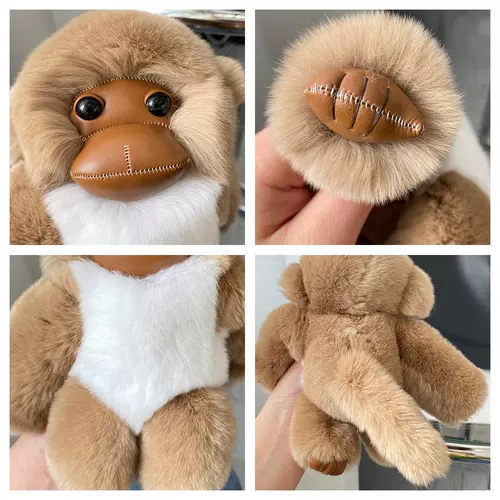 Милый плюшевый брелок, высококлассный зеркало заднего вида, аксессуар на рюкзак, подвеска, обезьяна