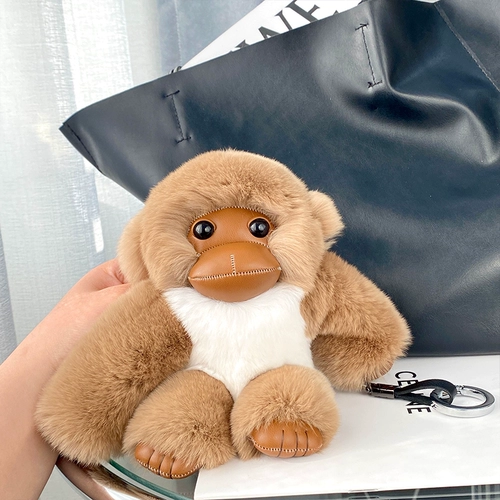 Милый плюшевый брелок, высококлассный зеркало заднего вида, аксессуар на рюкзак, подвеска, обезьяна