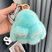 Прозрачный зеленый (из меха кролика рекс) 10см.