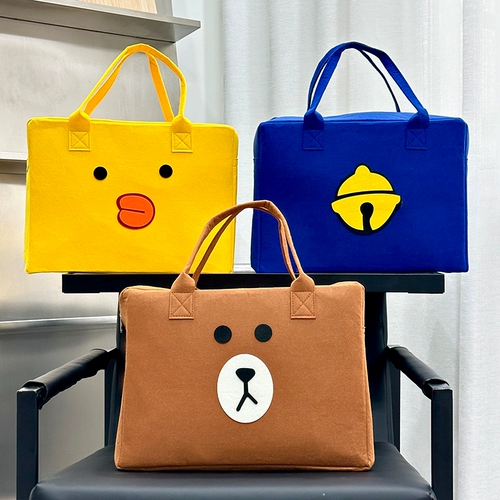 Мультяшная кукла для отдыха, чемодан, универсальный модный ящик для хранения, большая льняная сумка