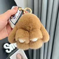 Темный хаки (из меха кролика рекс) 10см.